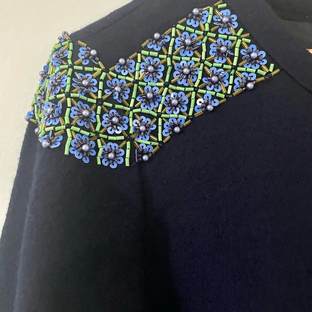 J. Crew Wool Beaded Top